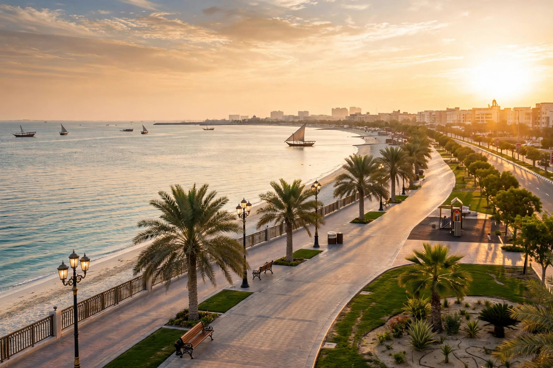 Ajman corniche beach