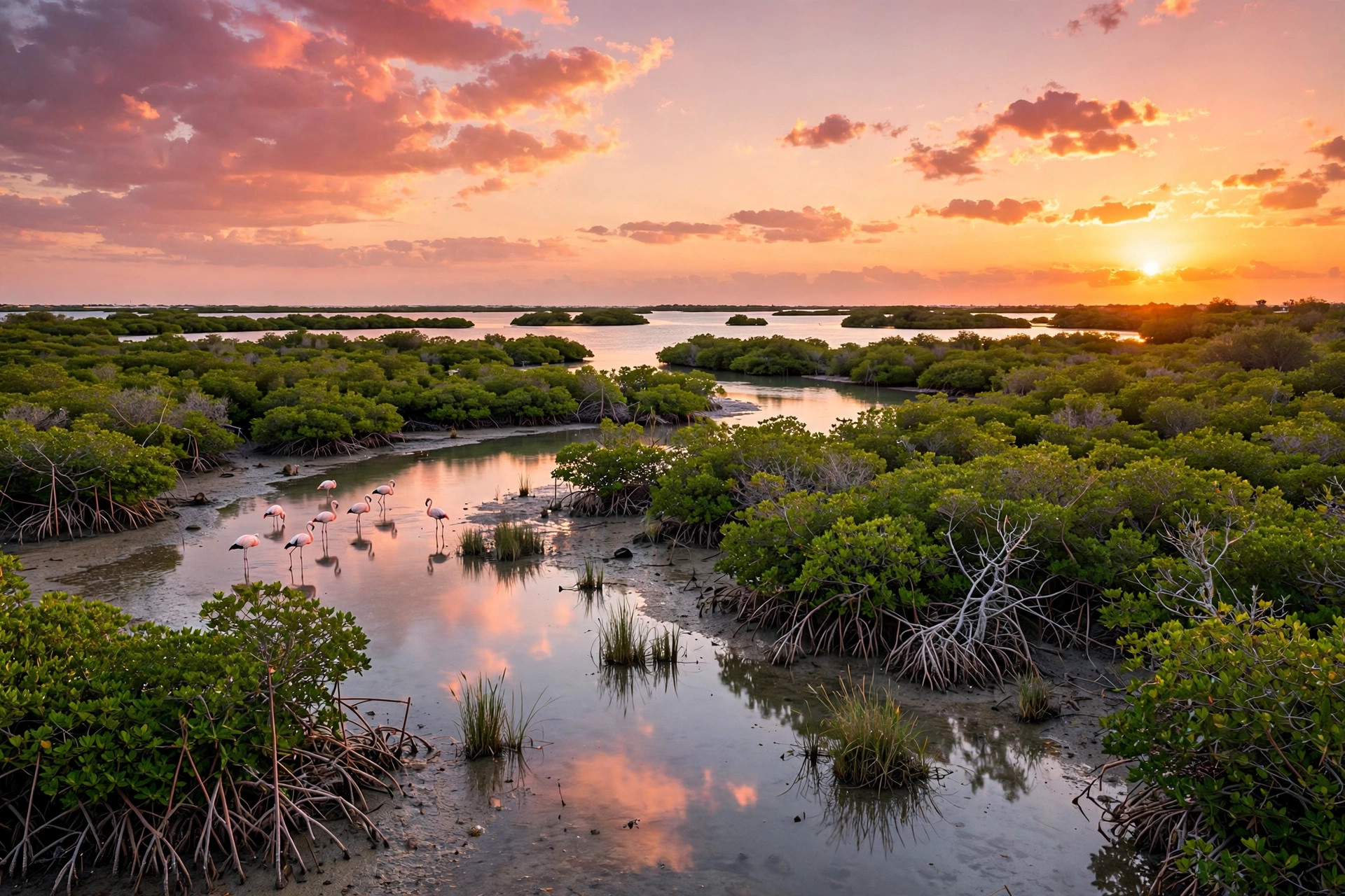 Umm Al Quwain mangrove lagoon